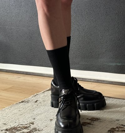 Current Collection Monolith Lace-up Shoes In Brushed Leather