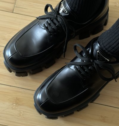 Current Collection Monolith Lace-up Shoes In Brushed Leather