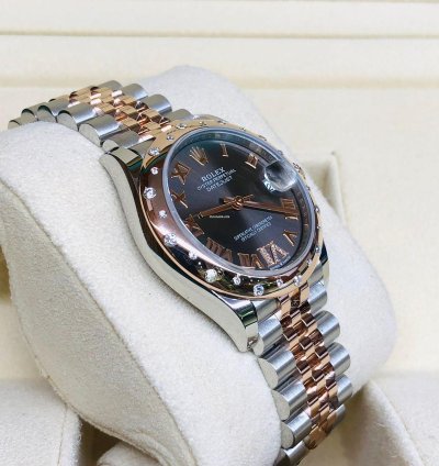 Rolex Datejust 31 Grey Roman Dial Number Vi Diamond 31mm