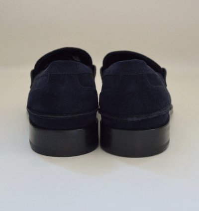 Dark Blue Suede Loafers