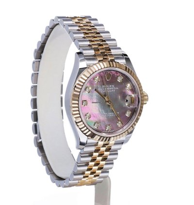 Rolex Datejust 31 Jubilee Gold Steel Mother Of Black Pearl Diamonds Unworn 2025