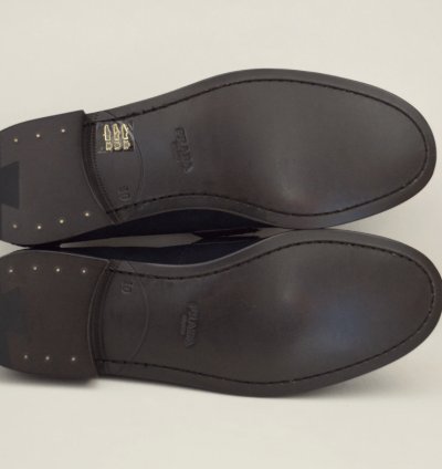 Dark Blue Suede Loafers