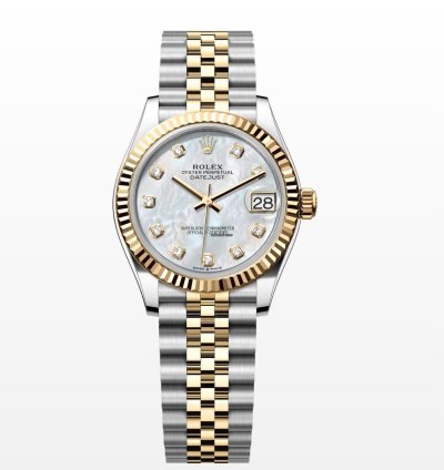 Rolex Datejust 31 Jubilee Gold Steel Mother Of Pearl Diamonds Unworn 2025