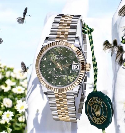 Rolex Datejust 31 Jubilee Gold Steel Olive Green 31 Mm Unworn 2025