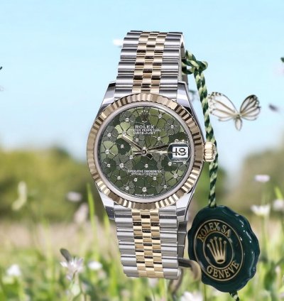 Rolex Datejust 31 Jubilee Gold Steel Olive Green 31 Mm Unworn 2025