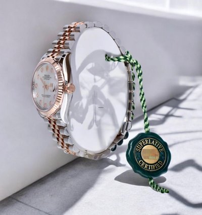 Rolex Datejust 31 Jubilee Rose Gold Steel - Mother Of Pearl Factory Diamonds Unworn 2024