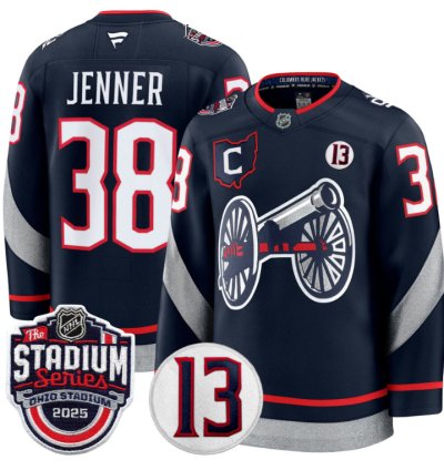 Men Boone Jenner Jersey 38 Columbus Blue Jackets 2025 Stadium Series Stitched