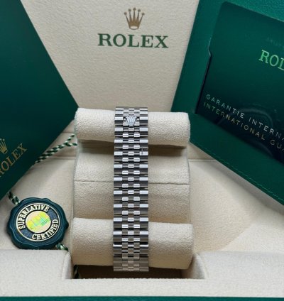 Rolex Datejust 31 New 2023 Blue Floral Scatter Diamond Dial Diamond Bezel Stainless Jubilee