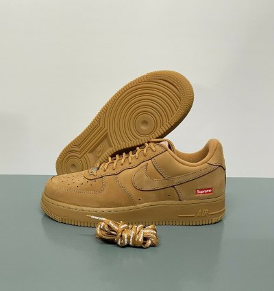 Ds Nike Supreme Air Force 1 Low Sp Wheat Dn1555-200 Sz 8 5