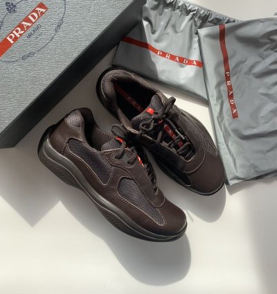 Ds Prada America Cup Two Tone Brown