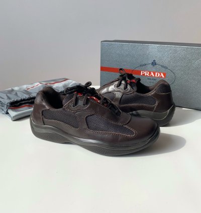 Ds Prada America Cup Two Tone Brown