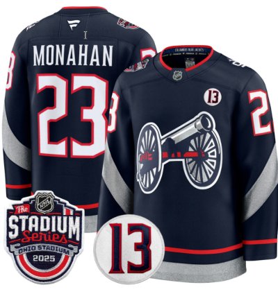 Men Sean Monahan Jersey 23 Columbus Blue Jackets 2025 Stadium Series Stitched