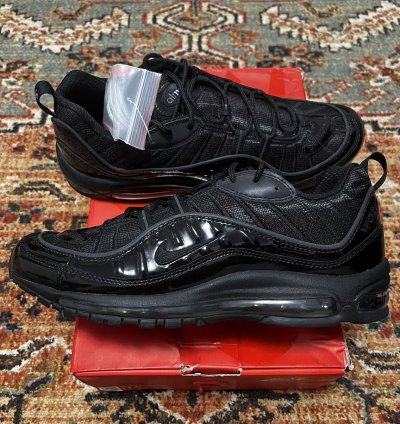 Ds Supreme Nike Air Max 98 Triple Black Sz 11 5