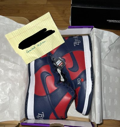Ds Supreme Nike By Any Means Dunk High Og