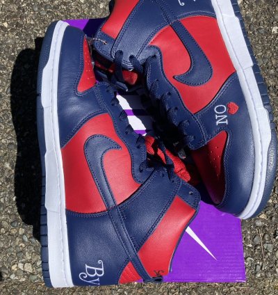Dunk High By Any Means Navy Red