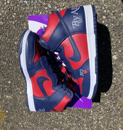 Dunk High By Any Means Navy Red
