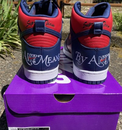 Dunk High By Any Means Navy Red