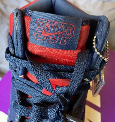 Dunk High By Any Means Navy Red