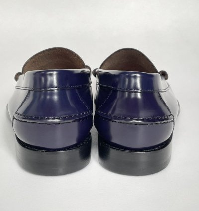 Eggplant Purple Polished Leather Loafers