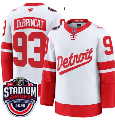 Mens Alex Debrincat Jersey 93 Detroit Red Wings 2025 Stadium Series Stitched
