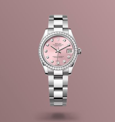 Rolex Datejust 31 New 2024 Pink Diamond Dial Diamond Bezel Stainless Steel Oyster Bracelet