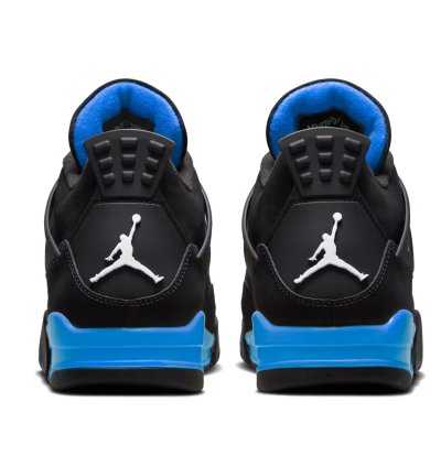 Air Jordan 4 Black Unc - University Blue Thunder