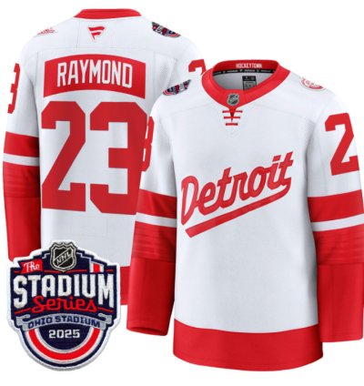 Mens Lucas Raymond Jersey 23 Detroit Red Wings 2025 Stadium Series Stitched