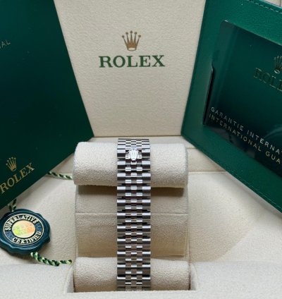 Rolex Datejust 31 New 2024 Pink Index Dial Diamond Bezel Stainless Steel Jubilee Bracelet