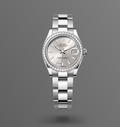 Rolex Datejust 31 New 2024 Silver Index Dial Diamond Bezel Stainless Steel Oyster Bracelet