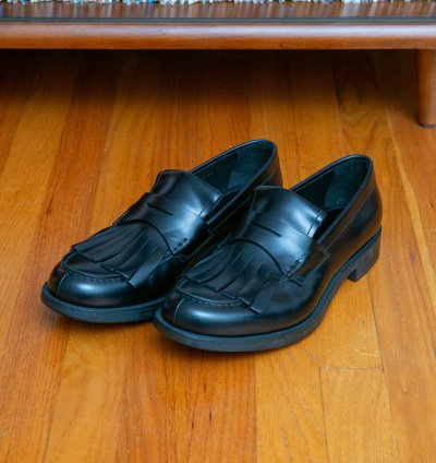 Fw16 Spazzolato Leather Kiltie Loafers