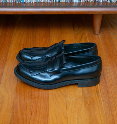 Fw16 Spazzolato Leather Kiltie Loafers