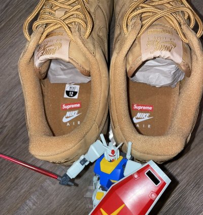 Fw21 Supreme Nike Air Force 1 Low Wheat