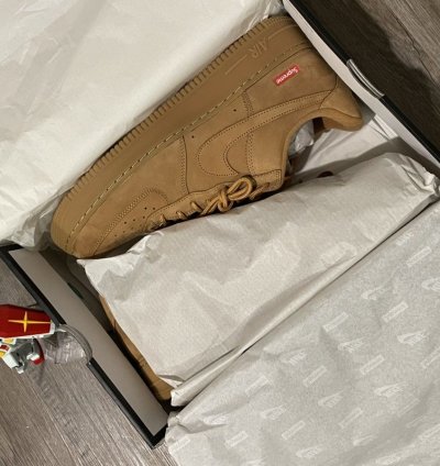 Fw21 Supreme Nike Air Force 1 Low Wheat