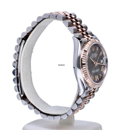 Rolex Datejust 31 Oyster Datejust Jubilee Rose Gold Steel Grey Roman Diamonds 31 Mm Unworn 2025