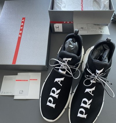 Limited Rare Sold Out Brand New Iconic Prada Logo Sneaker