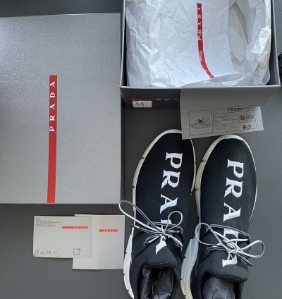 Limited Rare Sold Out Brand New Iconic Prada Logo Sneaker