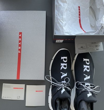 Limited Rare Sold Out Brand New Iconic Prada Logo Sneaker