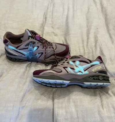 Louis Vuitton - Lv Trail Sneaker Purple And Blue Suede
