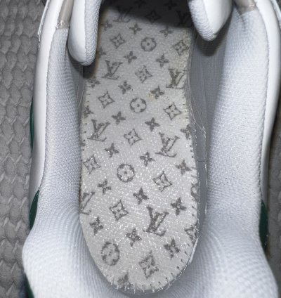 Louis Vuitton - Lv Trainer Sneaker Low White Green Original