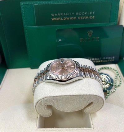 Rolex Datejust 31 Steel And Rose Gold Jubilee Bracelet Index Pink Dial 278271