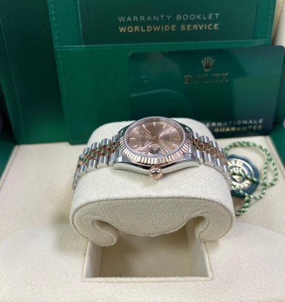 Rolex Datejust 31 Steel And Rose Gold Jubilee Bracelet Index Pink Dial 278271