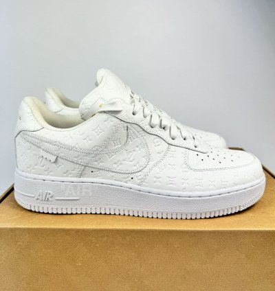 Louis Vuitton Air Force 1 White Sneakers