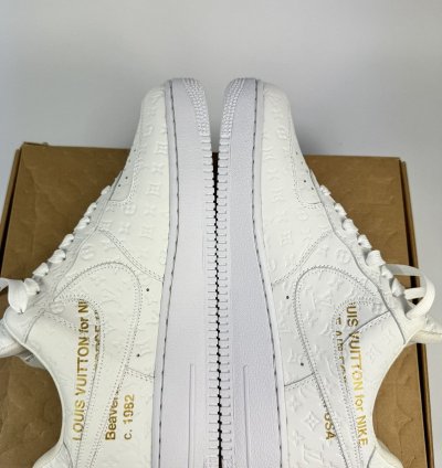 Louis Vuitton Air Force 1 White Sneakers
