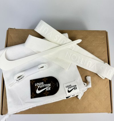 Louis Vuitton Air Force 1 White Sneakers