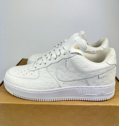 Louis Vuitton Air Force 1 White Sneakers