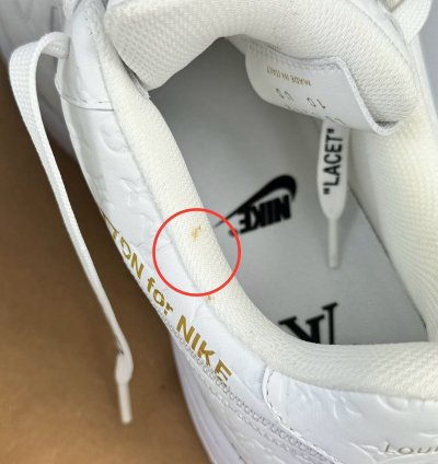 Louis Vuitton Air Force 1 White Sneakers