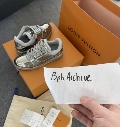 Louis Vuitton Argent Chrome Sneaker