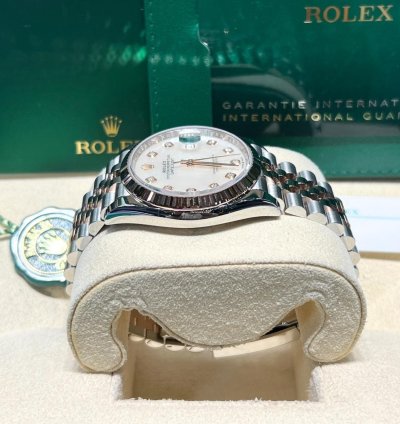 Rolex Datejust 36 126231 Datejust 36mm Steel 18k Rose Gold Mop Diamond Dial Jubilee