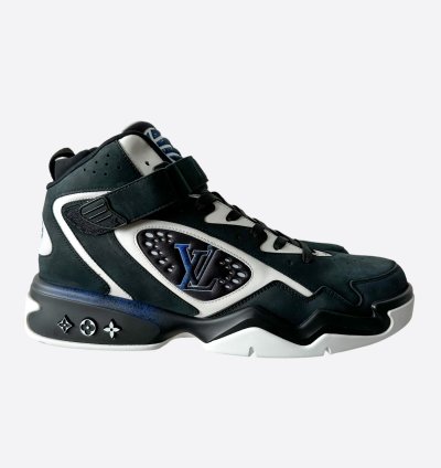 Louis Vuitton Black Blue Trainer 2 Sneaker