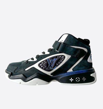 Louis Vuitton Black Blue Trainer 2 Sneaker